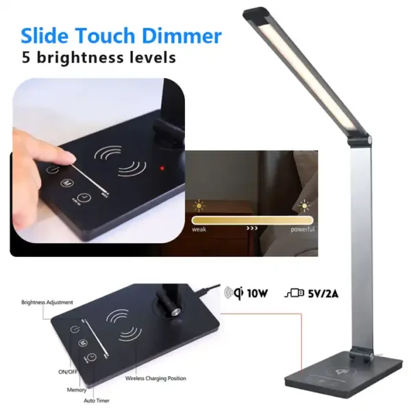 BLACK SLIDING TOUCH TABLE LAMP(6)