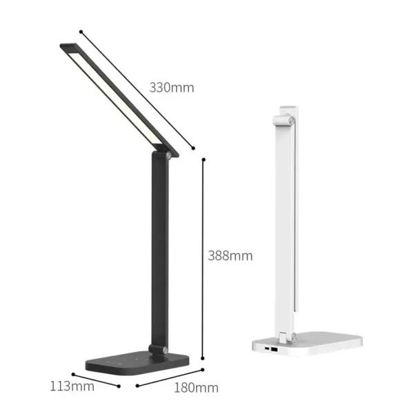 black and white table lamp
