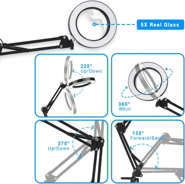 Metal Swing Arm Desk Lamp