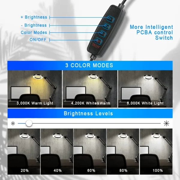 Long Swing Arm LED Table Lamp(1)