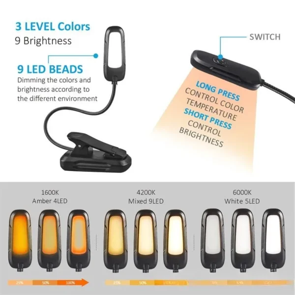 flexible neck clip on lamp(2)