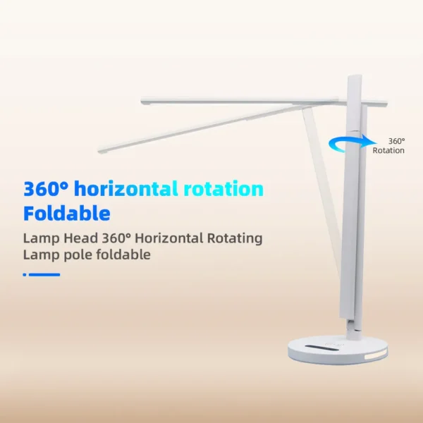 indoor lighting folding metal led desk lamp with touch dimmer