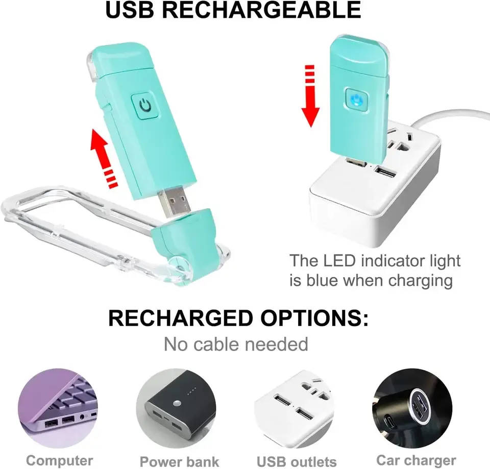 book lights usb charge