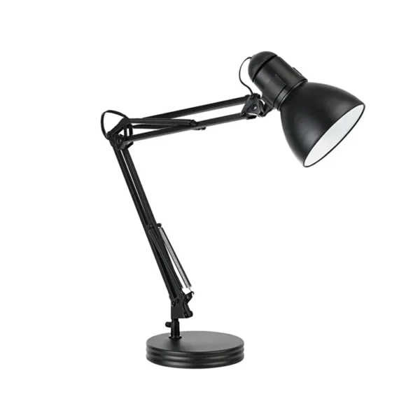 modern decor adjustable swing arm clip on led iron table lamp