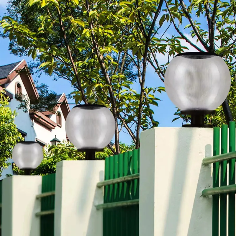 solar garden lights round park outdoor post solar garden lights for yard