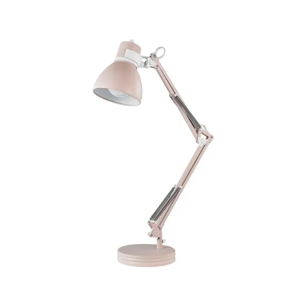 modern decor adjustable swing arm clip on led iron table lamp