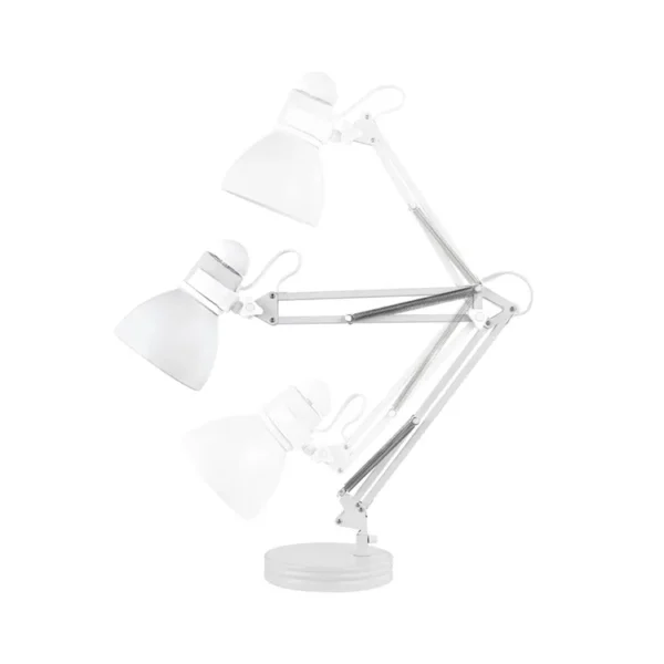 modern decor adjustable swing arm clip on led iron table lamp