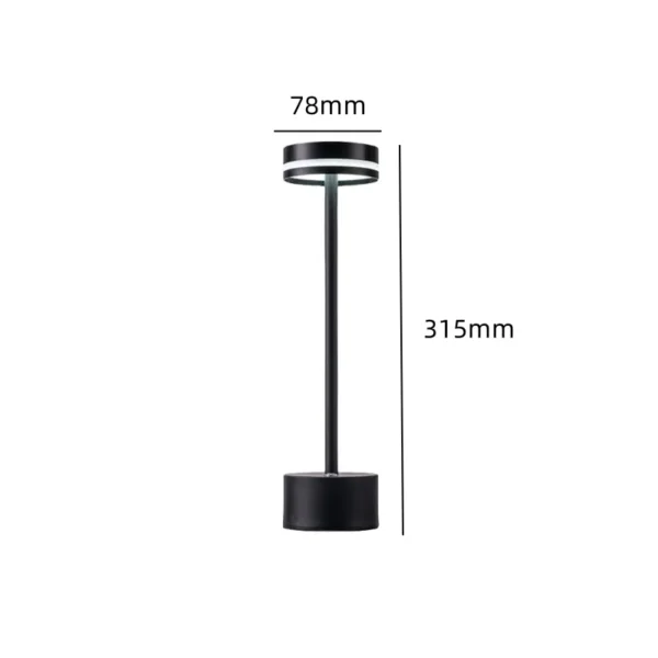 factory customized modern aluminium table lamp cordless led desk lamp