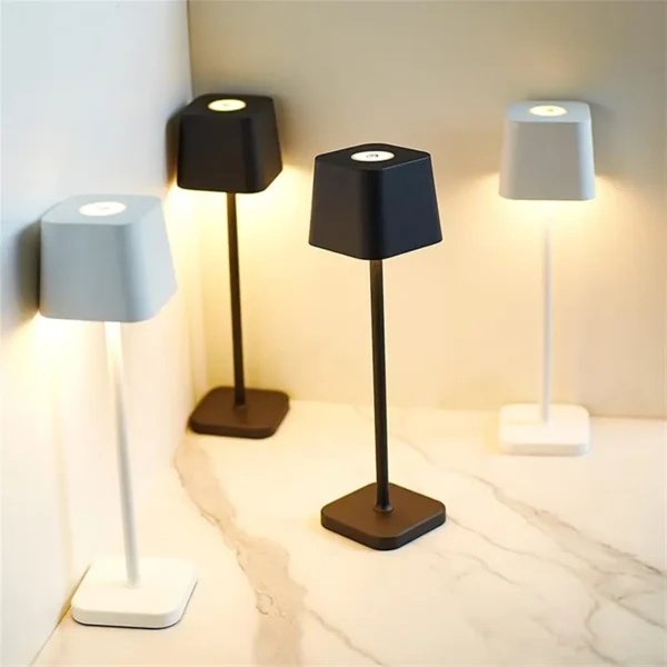 waterproof rechargeable dimmable led iron table lamps stand light