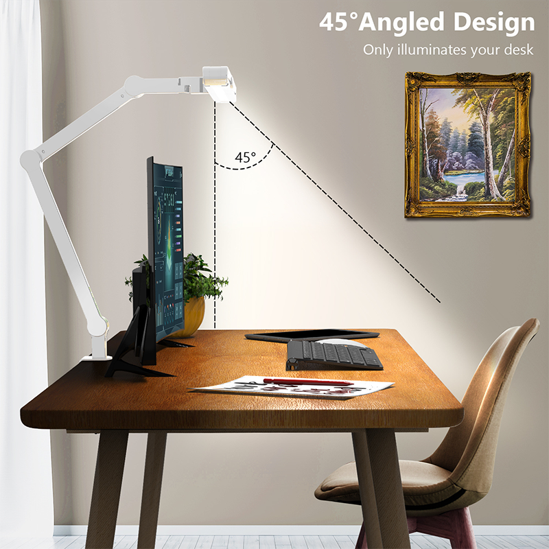 flexible computer led desk lamp with clamp bedside table lamp