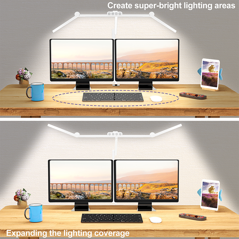 flexible computer led desk lamp with clamp bedside table lamp