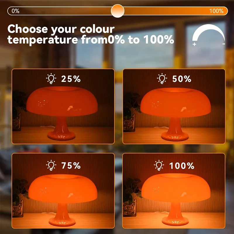 simple mushroom lamp led bedside decoration lamp night lamp supplier