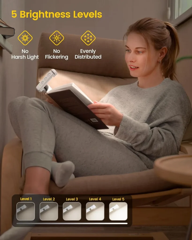 mini foldable led book reading night light pocket bookmark