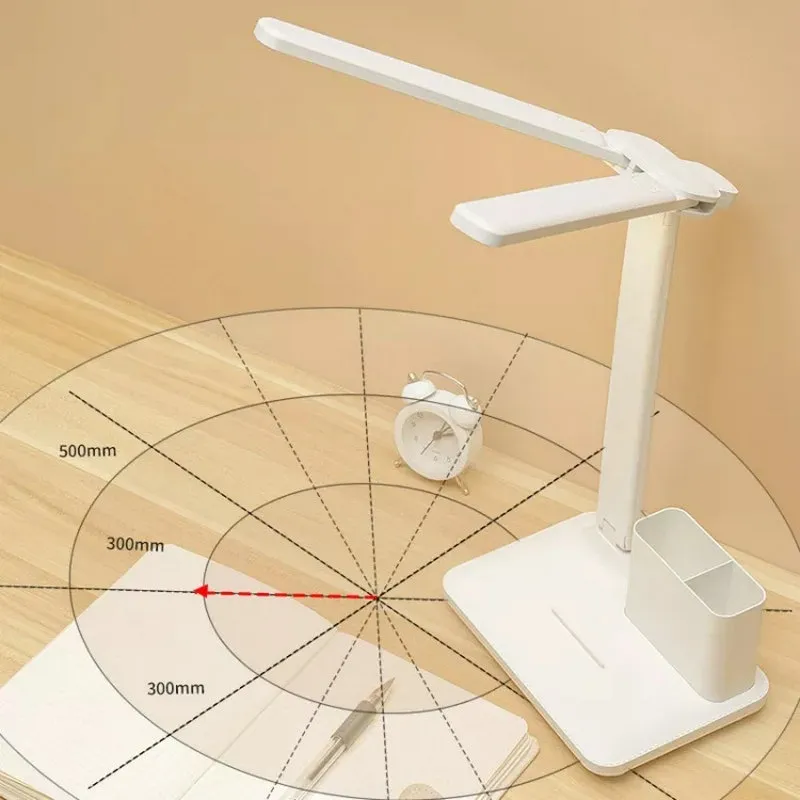 2 head led desk lamp angle
