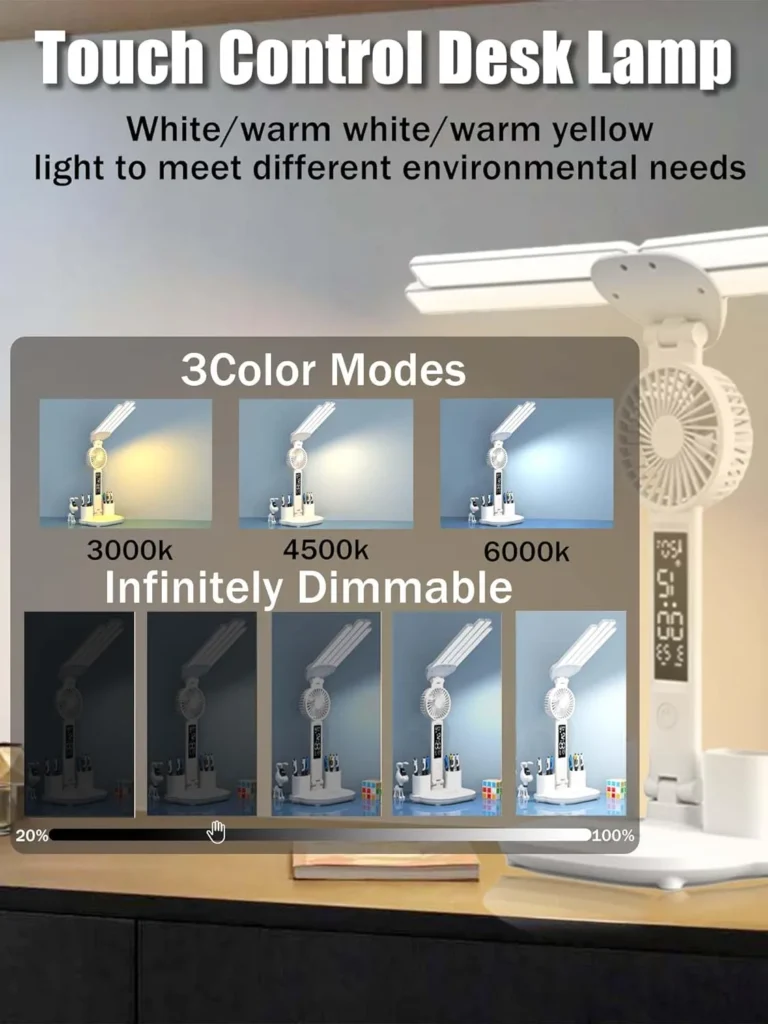 TOUCH CONTROL 4 HEAD DESK LAMP